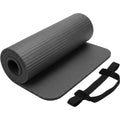 Wvkmbn Extra Thick NBR Comfort Yoga Mat Graphite - Product view