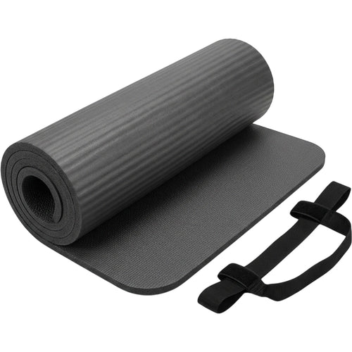 Wvkmbn Extra Thick NBR Comfort Yoga Mat Graphite - Product view